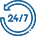 24/7 icon
