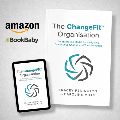 Paperback and ipad ebook version of our ChangeFit organisation book
